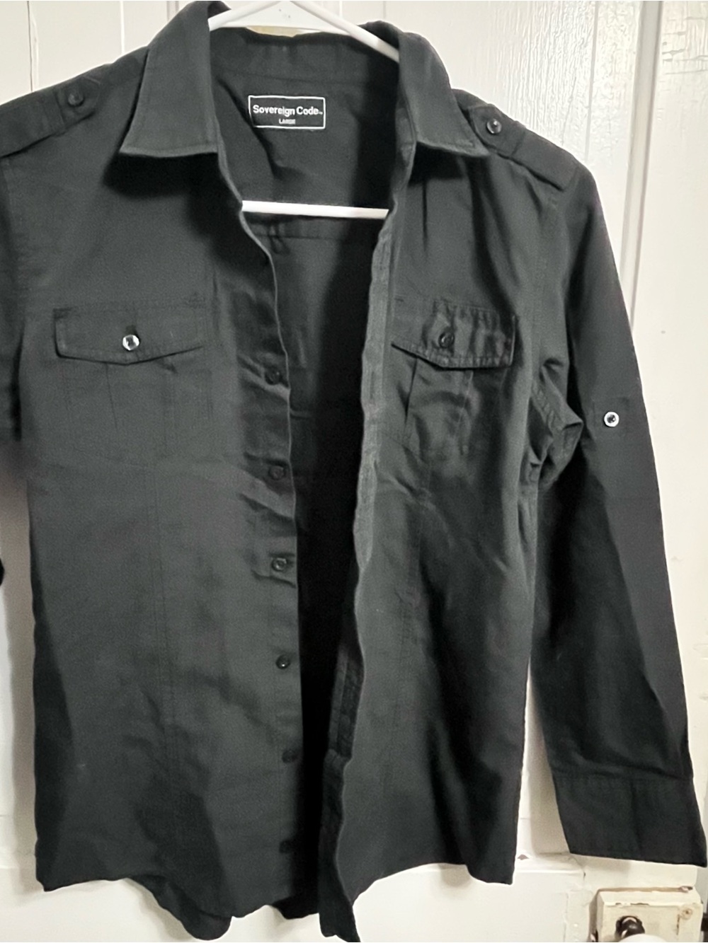 Sovereign Code Black Casual Shirt